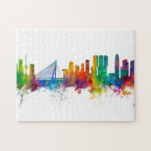 Rotterdam The Netherlands Skyline Legpuzzel