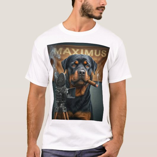 Rottie de filmmaker t-shirt (Voorkant)