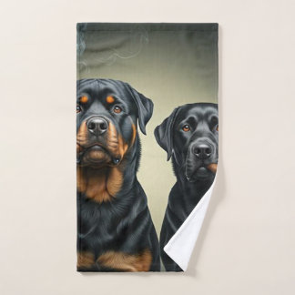 Rottie en zijn Babe Handdoek