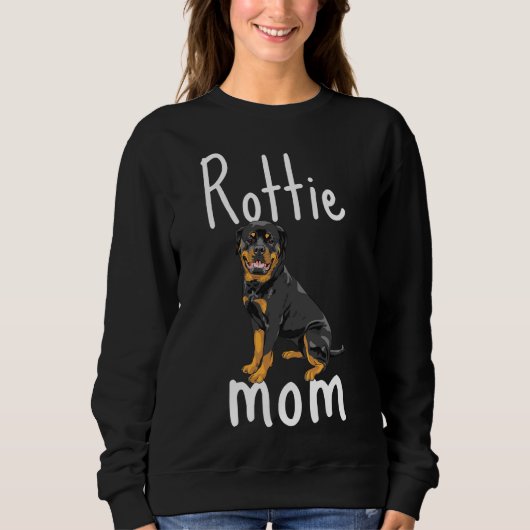 Rottie Moeder Vector Rottweiler Trui (Voorkant)