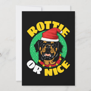 Rottie of leuk kerst Rottweiler Feestdagenkaart
