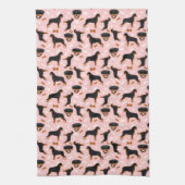 Rottie Rottweiler Blue Kitchen Towel Theedoek (Verticaal)