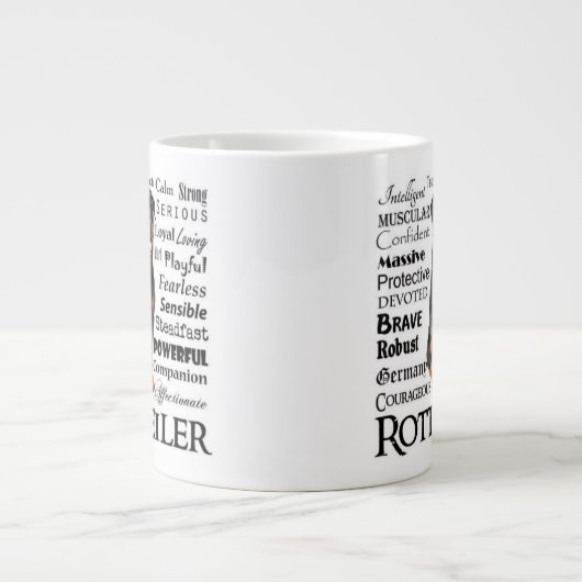 Rottie Traits Jumbo Mok (Voorkant)