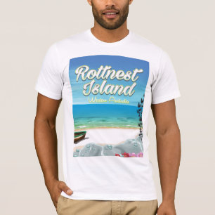 Rottnest Island Australië oceaan reisposter T-shirt