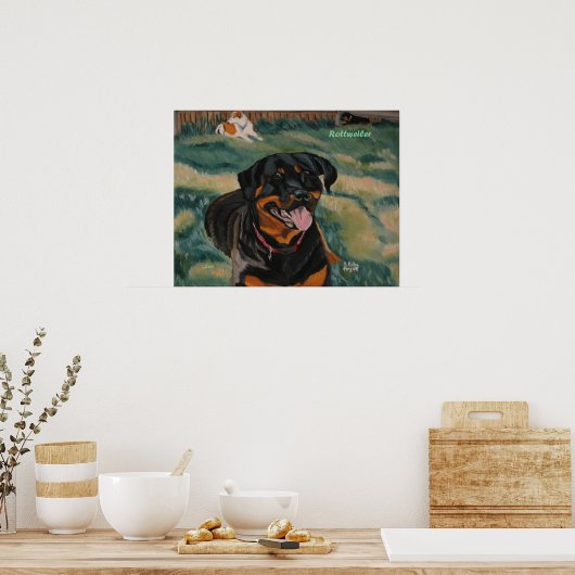 Rottweiler 2 poster (Keuken)