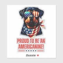 Rottweiler 4 juli Amerikaanse vlag bril