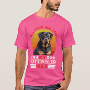 Rottweiler ALLE HONDEN ZIJN COOL MAAR ROTTIES REGE T-shirt