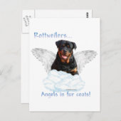 Rottweiler Angel Briefkaart (Voorkant / Achterkant)