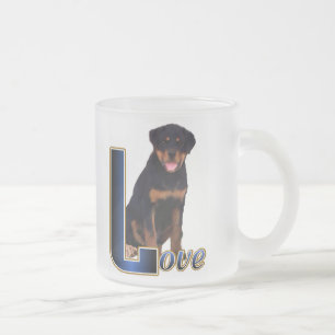 Rottweiler Art-cadeaus Matglas Koffiemok
