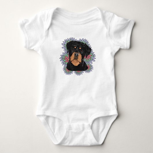 Rottweiler-baby Romper (Voorkant)