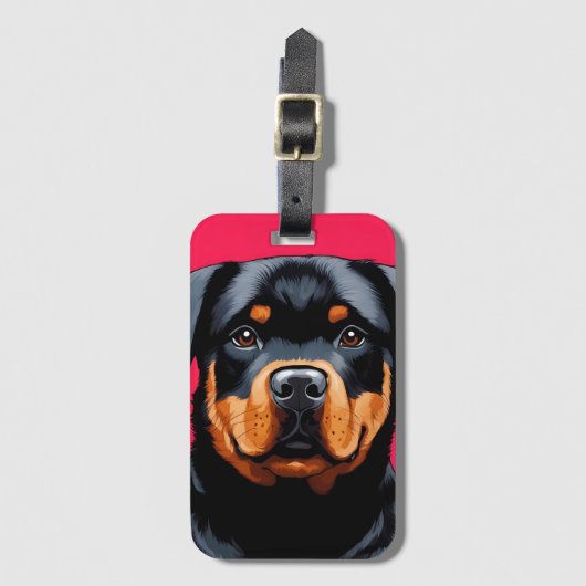 Rottweiler Bagagelabel (Voorkant (verticaal))