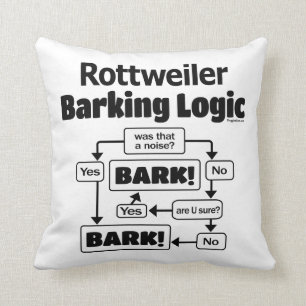 Rottweiler Barking Logic Kussen