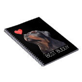 Rottweiler Best Buddy Dog Heart Notitieboek (Rechterzijde)