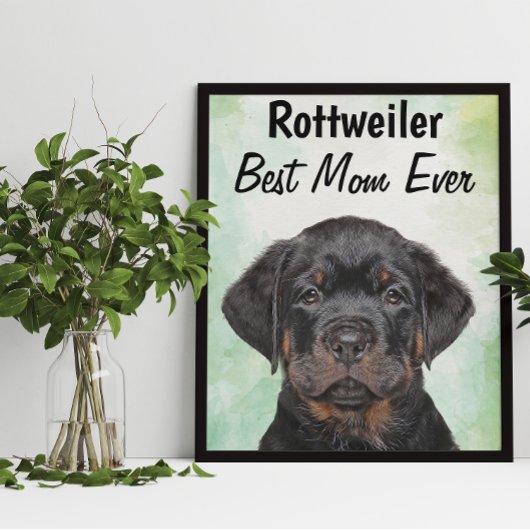 Rottweiler Best Mam Poster