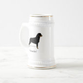 Rottweiler Bierpul (Voorkant links)