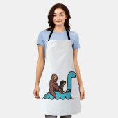 Rottweiler Bigfoot Sasquatch Loch Ness Schort (Gedragen)