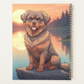 Rottweiler bij het meer planner (Achterkant)