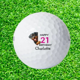 Rottweiler Birthday Golfballen