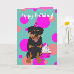 Rottweiler Birthday  Kaart