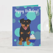 Rottweiler Birthday Kaart (Voorkant)