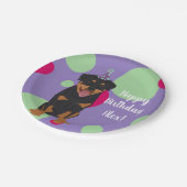 rottweiler Birthday Papieren Bordje (Gekanteld)