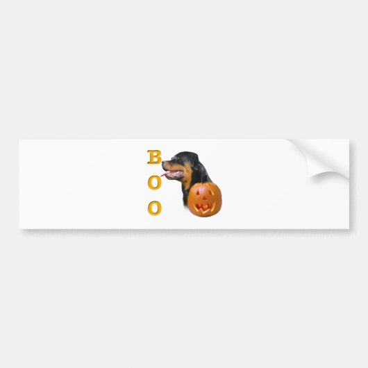 Rottweiler Boo Bumpersticker (Voorkant)