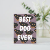 Rottweiler  briefkaart (Staand voorkant)