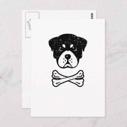 Rottweiler Briefkaart (Voorkant / Achterkant)