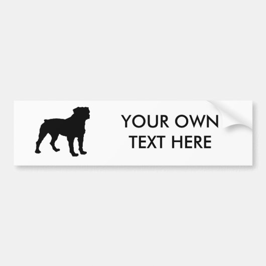 Rottweiler Bumpersticker (Voorkant)