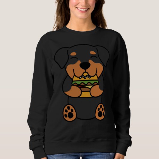 Rottweiler Burger Lover Trui (Voorkant)