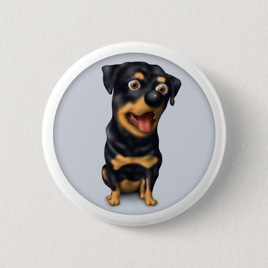 Rottweiler-Button Ronde Button 5,7 Cm (Voorkant)