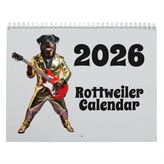 Rottweiler Calendar Kalender (Hoes)