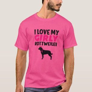 Rottweiler Canine Meisje Hond Meisje Geslacht Onth T-shirt