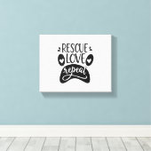 Rottweiler Canvas Afdruk (Insitu (Houten vloer))