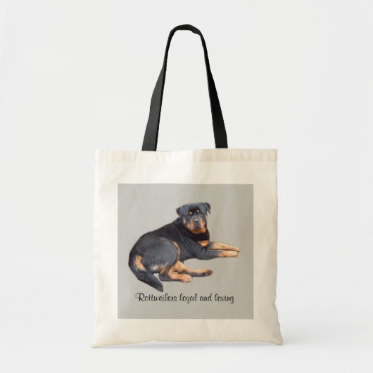 Rottweiler-Canvas tas (Voorkant)