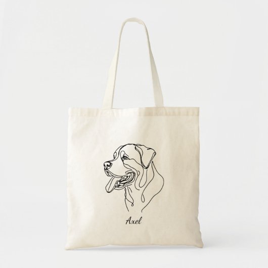Rottweiler Canvas tas (Voorkant)