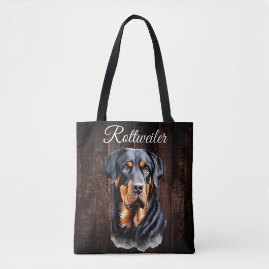 Rottweiler Canvas tas (Voorkant)