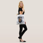 Rottweiler Canvas tas (Op model)