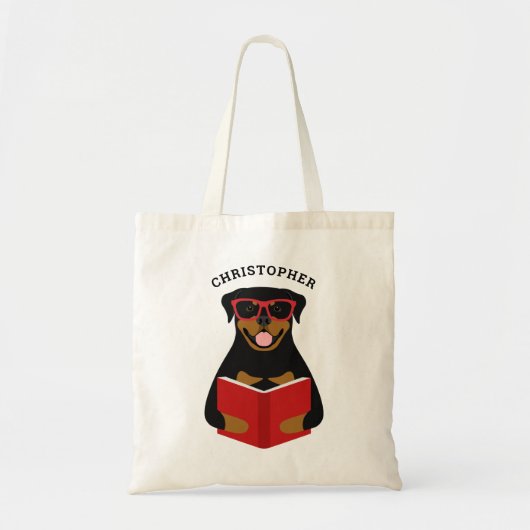 Rottweiler-Canvas tassen (Voorkant)