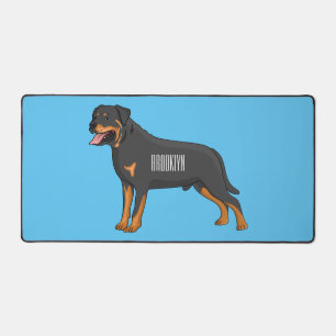 Rottweiler cartoon illustratie bureaumat