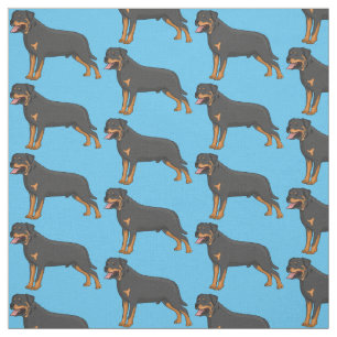 Rottweiler cartoon illustratie stof