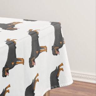 Rottweiler cartoon illustratie tafelkleed