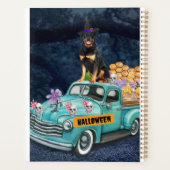 Rottweiler Chien Halloween Camion Effrayant Nuit (Dos)