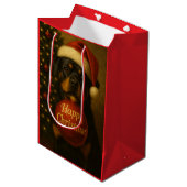 Rottweiler Christmas gift bag  Medium Cadeauzakje (Voorkant Gekanteld)