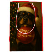 Rottweiler Christmas gift bag  Medium Cadeauzakje (Voorkant)