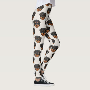 Rottweiler Cute Hond Liefhebber Patroon Leggings