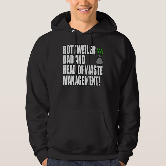 Rottweiler Dad Funny Hoodie (Voorkant)
