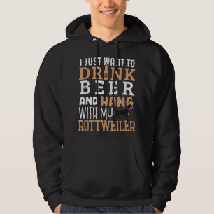 Rottweiler Dad Funny Vaderdag Rottie Dog Beer Hoodie