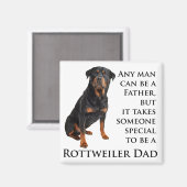 Rottweiler Dad Magnet Magneet (Voorkant / Achterkant)