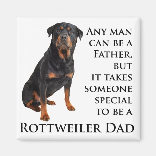 Rottweiler Dad Magnet Magneet (Voorkant)